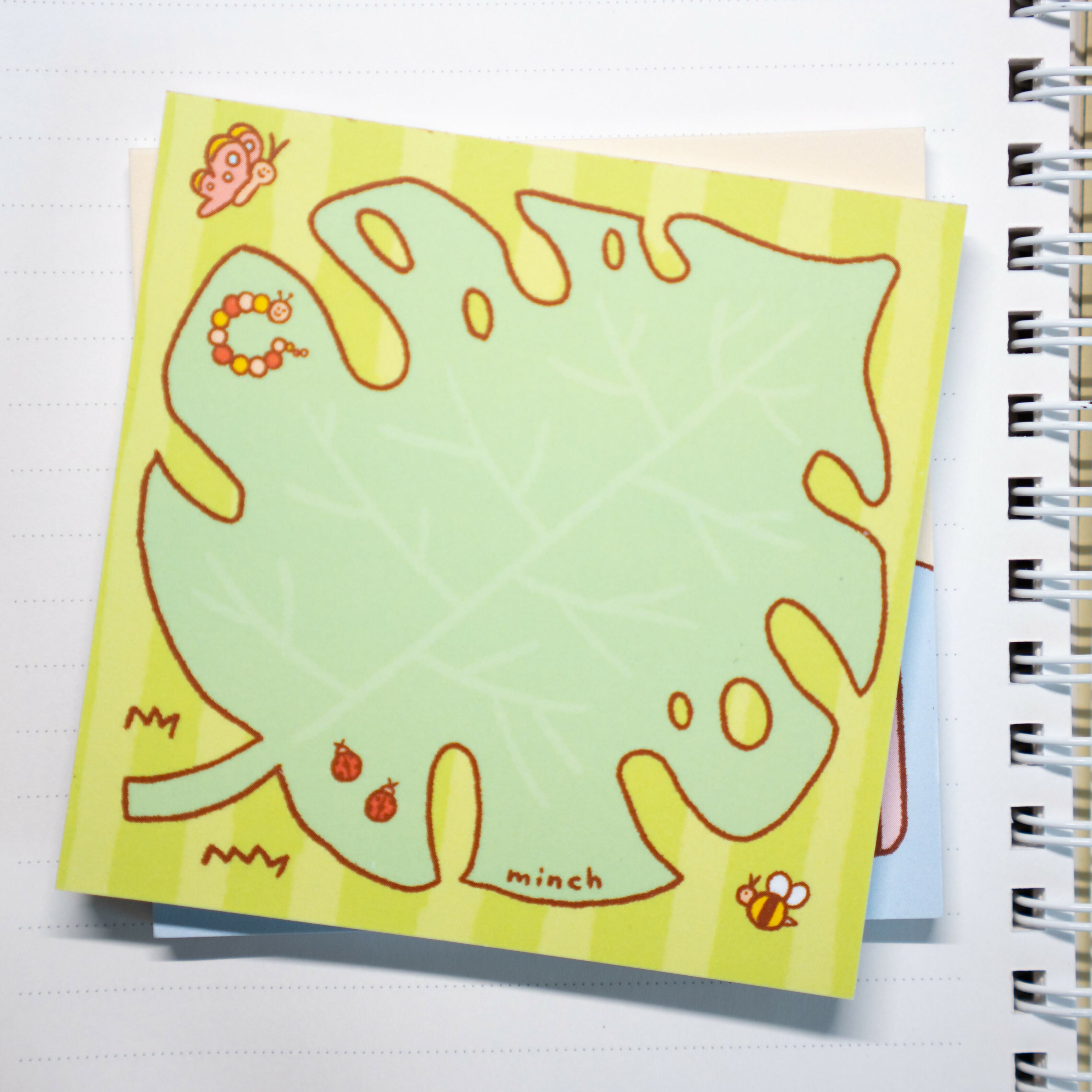 Fresh Green Monstera Square Notepad