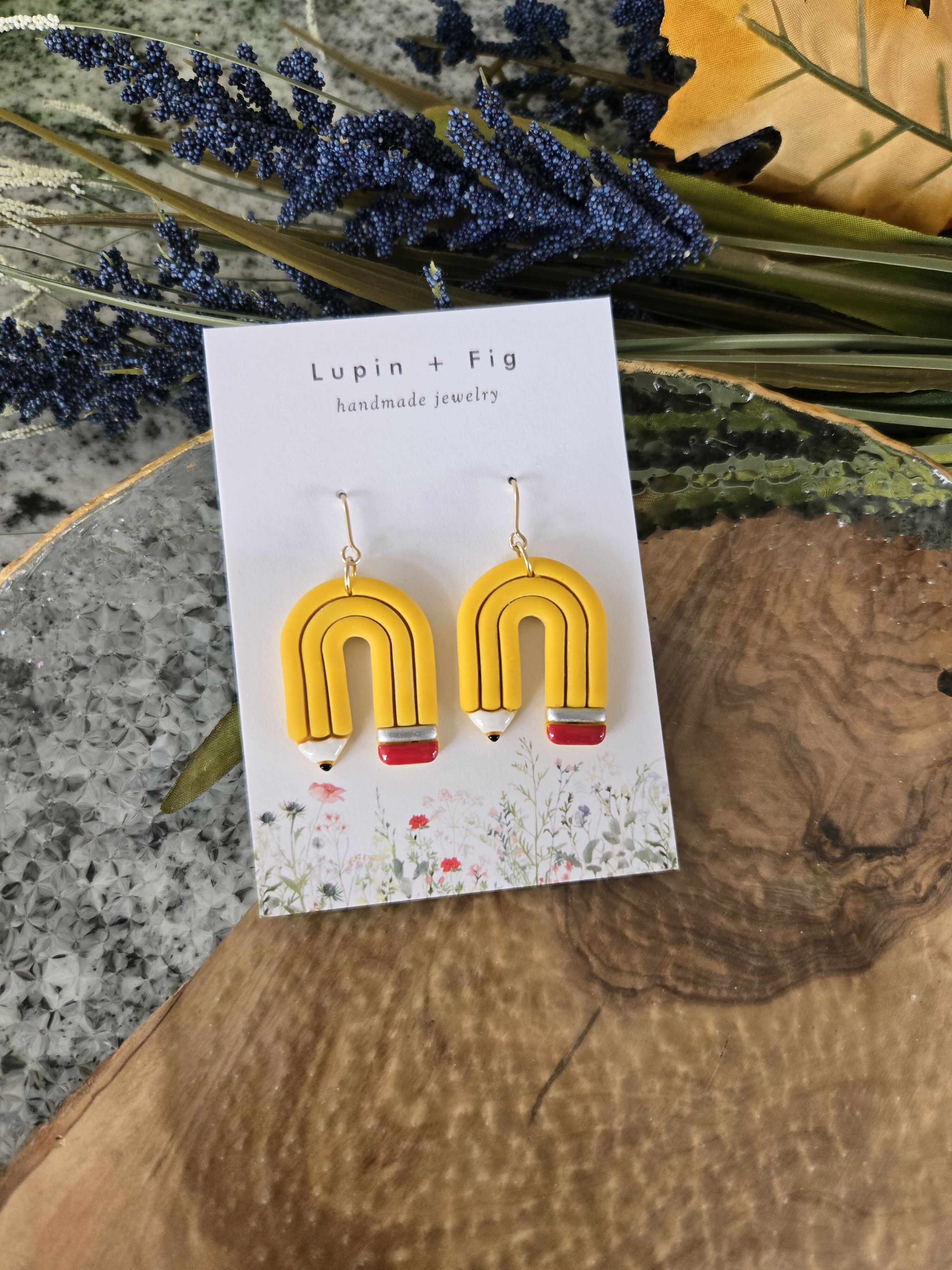 Arched Pencil Earrings