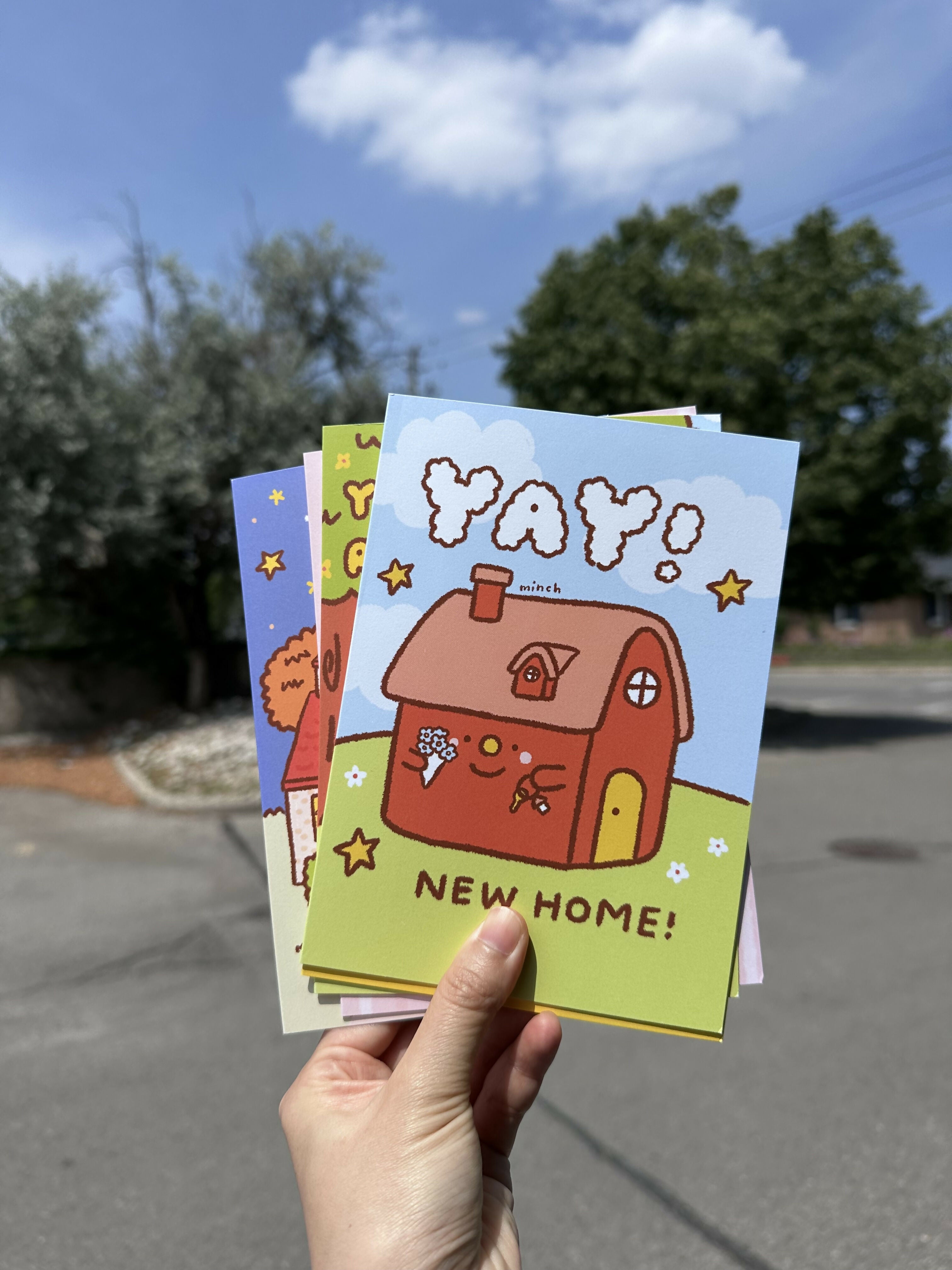 Yay! New Home! Greeting Card