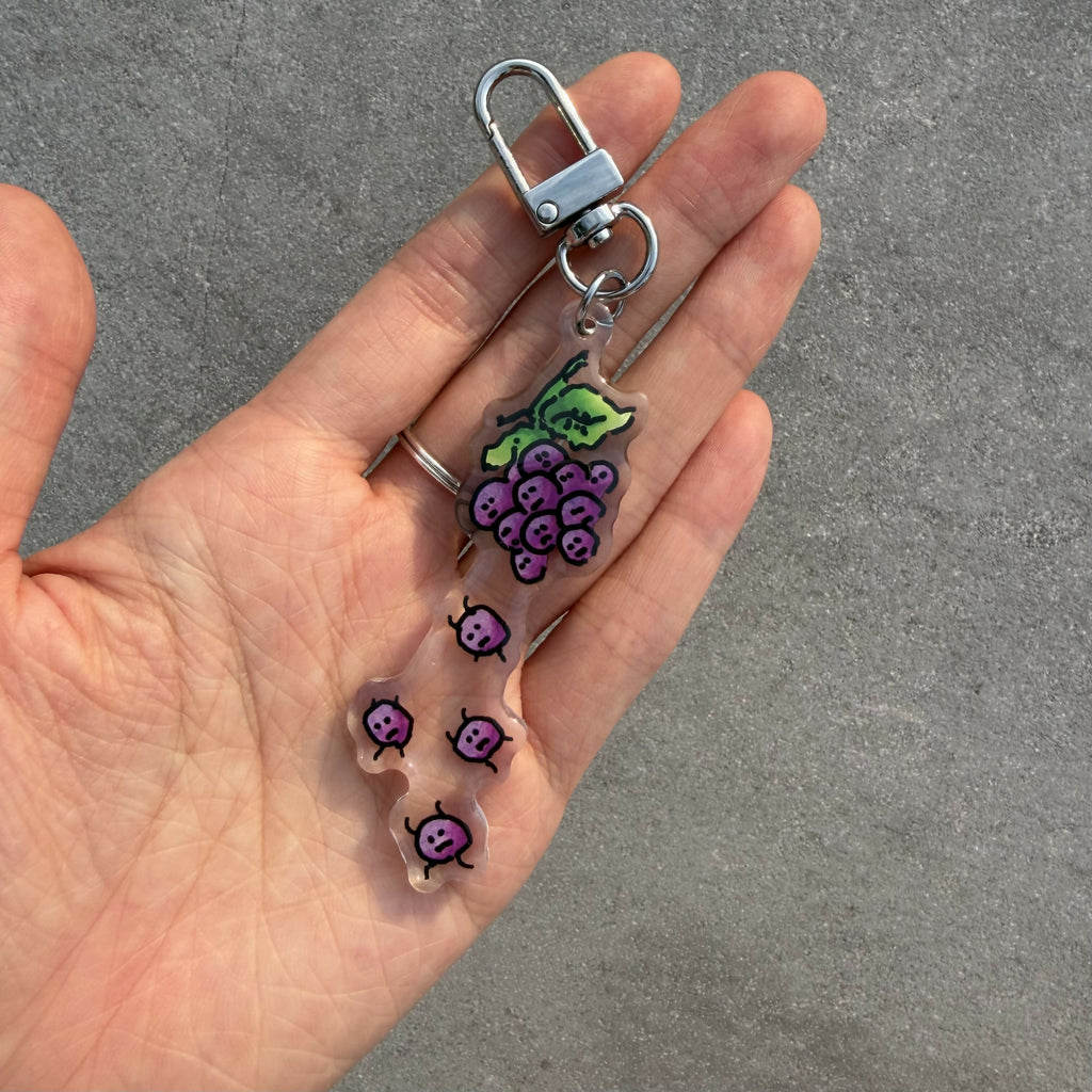 Running Grapes Keychain