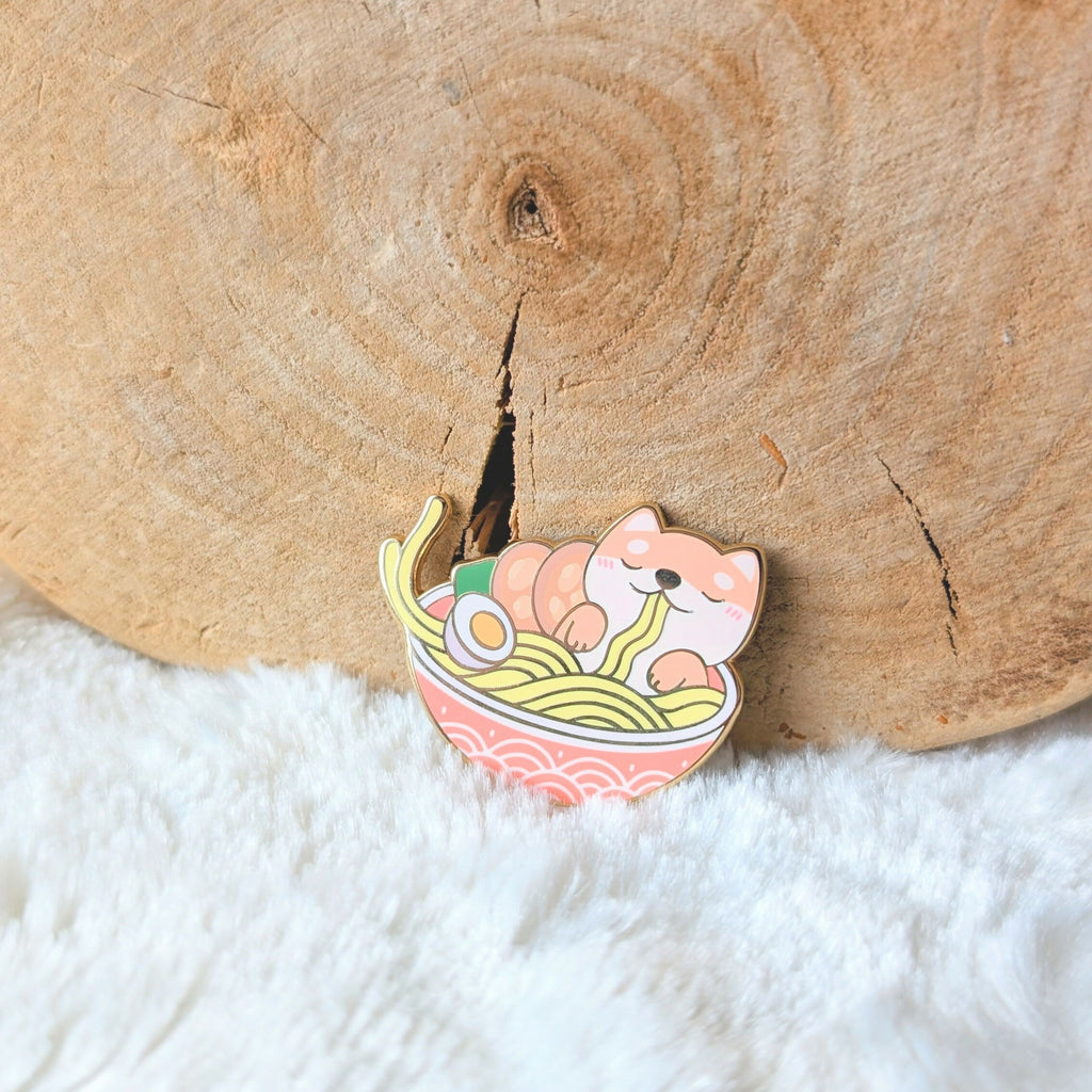 Shiba Ramen Enamel Pin