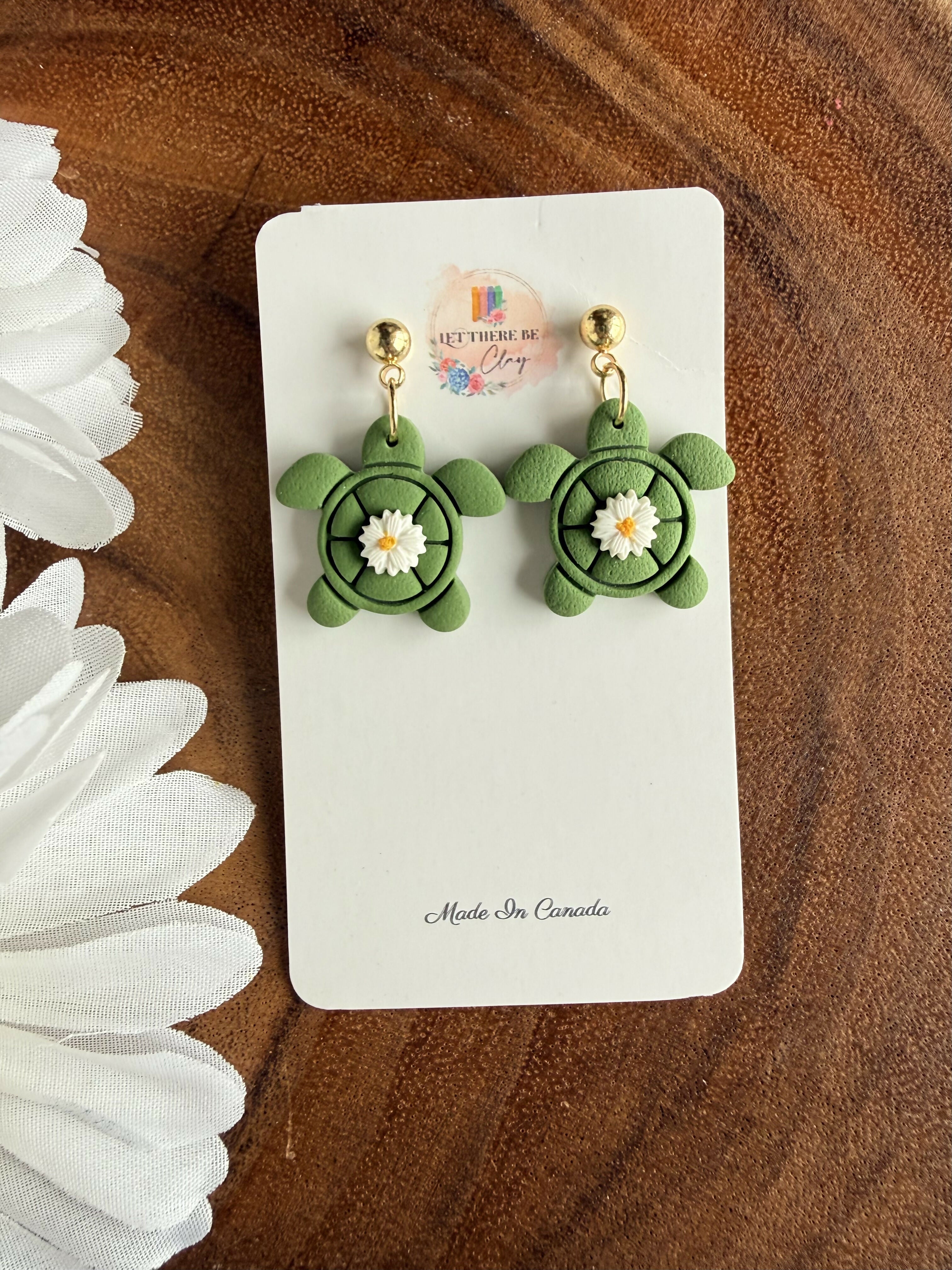 Tortoise earrings