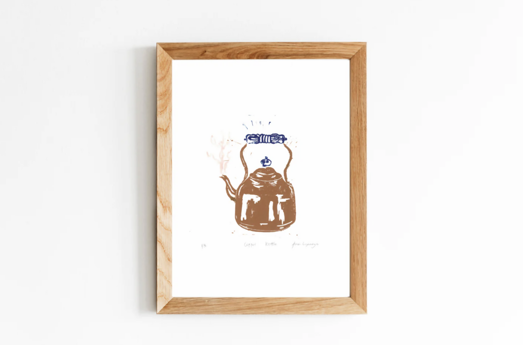 Copper kettle Linocut