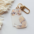 Dilute Calico Cat Keychain