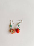 Handcrafted Ceramic Apple Earrings