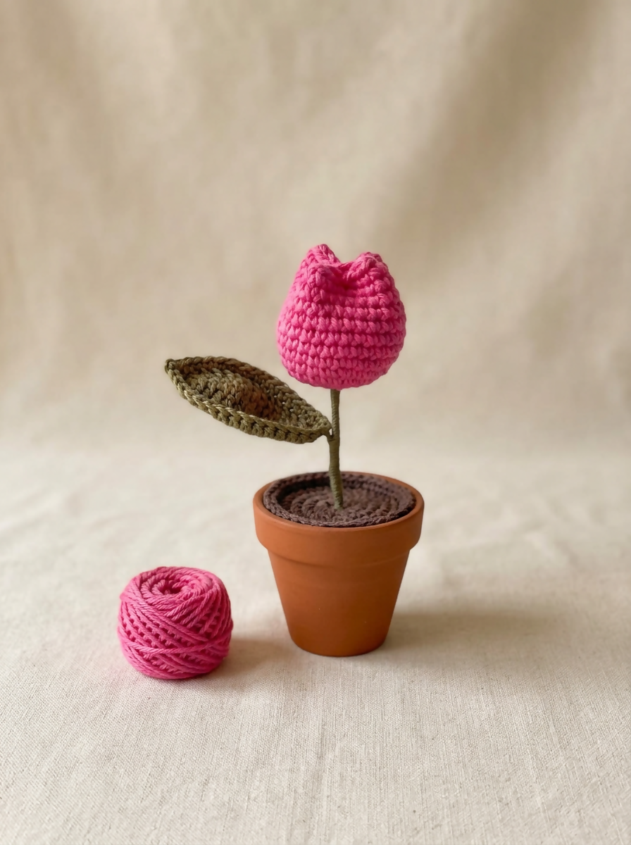 Pink Potted Tulip