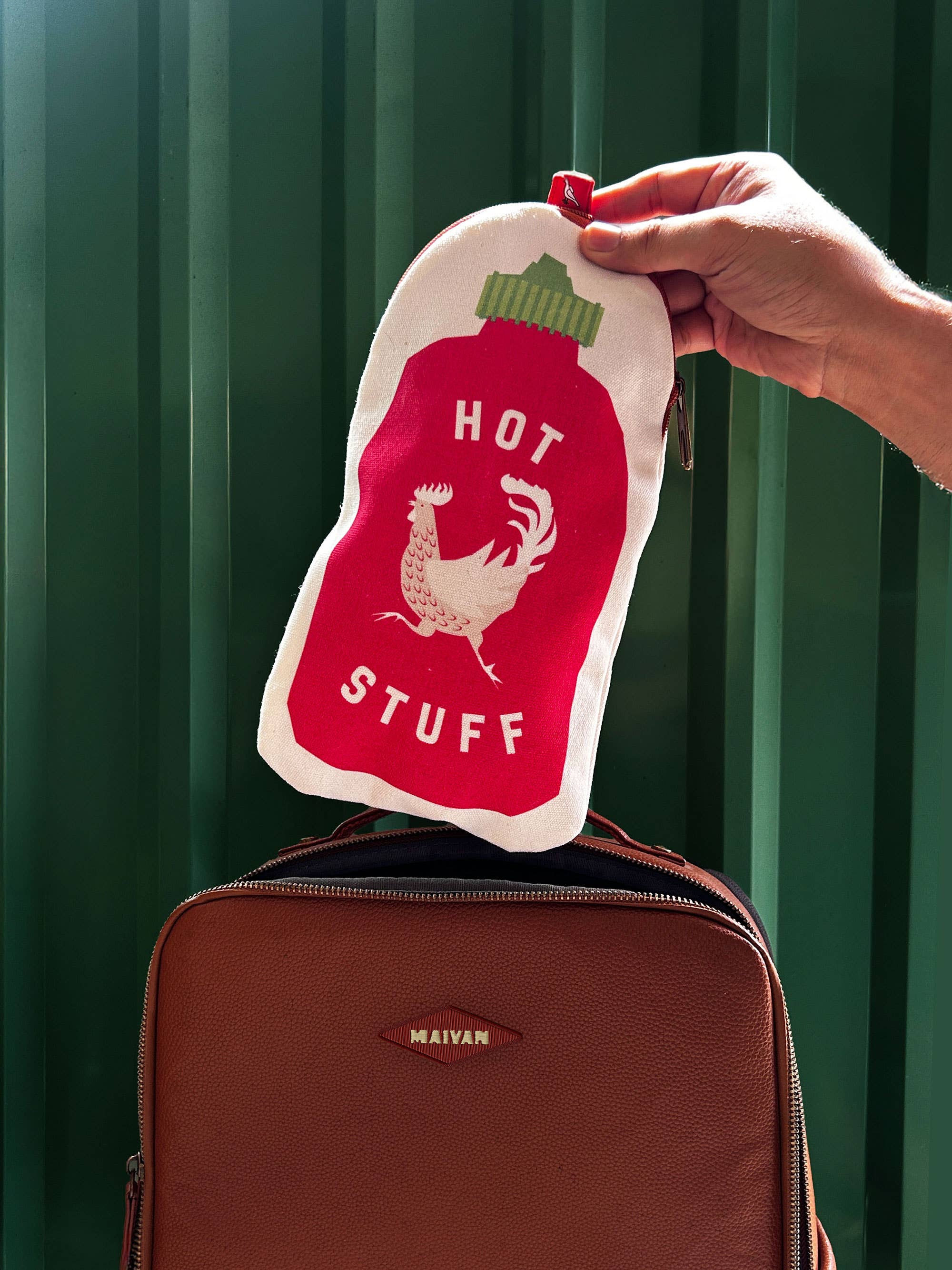 Hot Sauce Canvas Zipper Pouch/Pencil Case