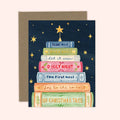 Christmas Book Tree Card: Kraft