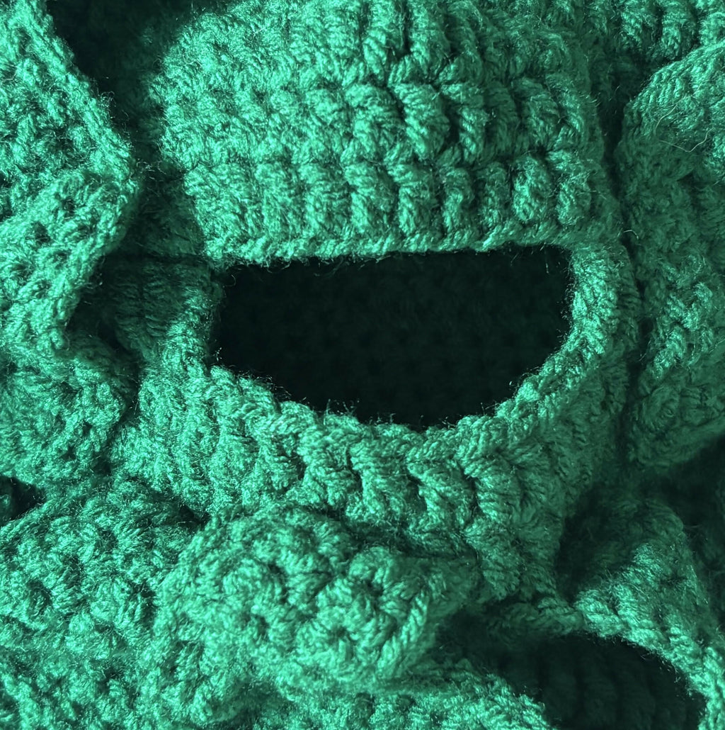 Crochet Octopus Ski Mask (kelly green)