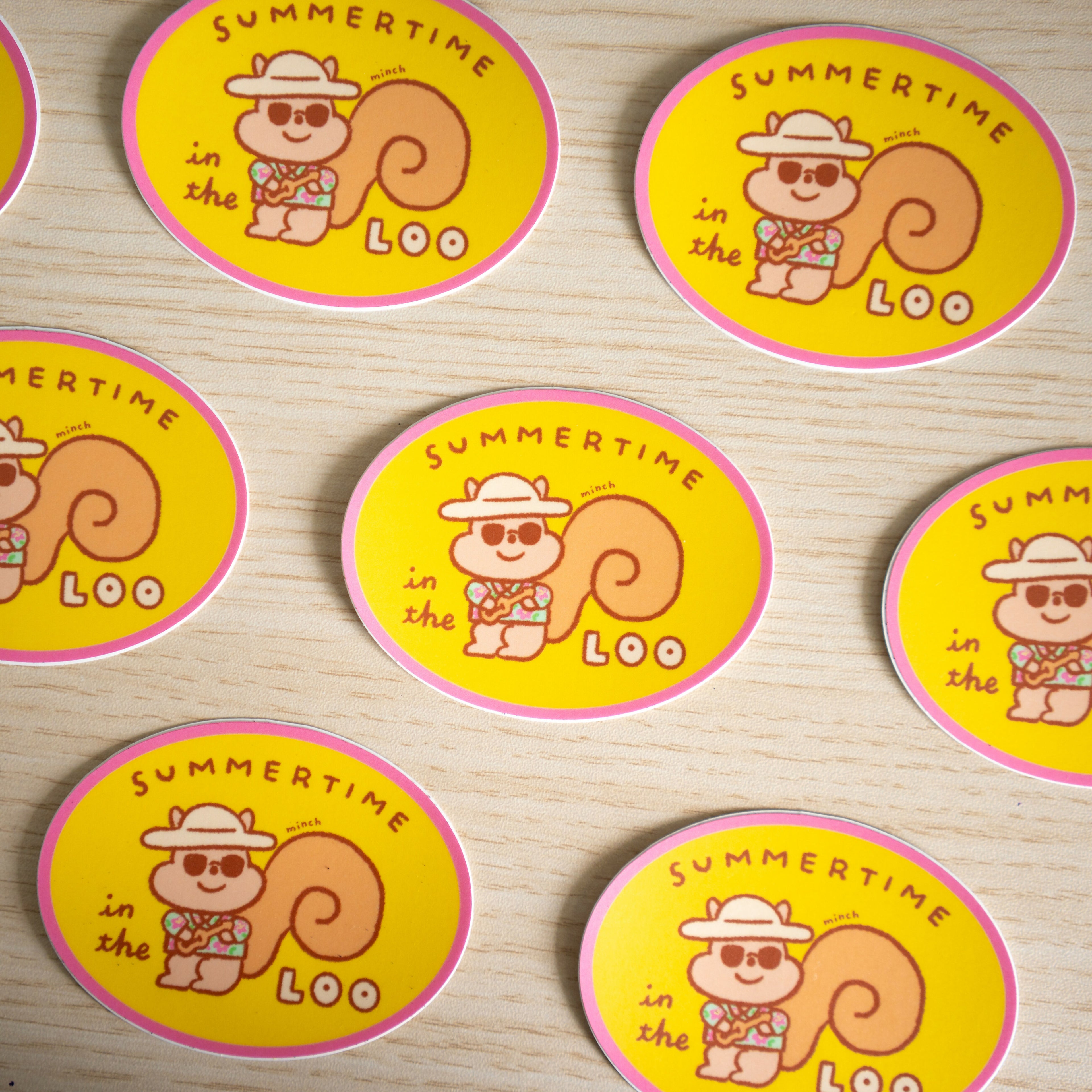 Summertime in the Loo Die Cut Sticker