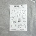 cat sticker sheet #1