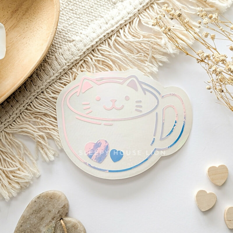 Cat-puccino Mug Suncatcher