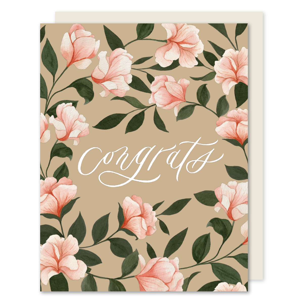 Congrats Garden Rose Card: Single Card