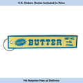 Butter Embroidered Keychain