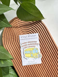 School Bus Sticker