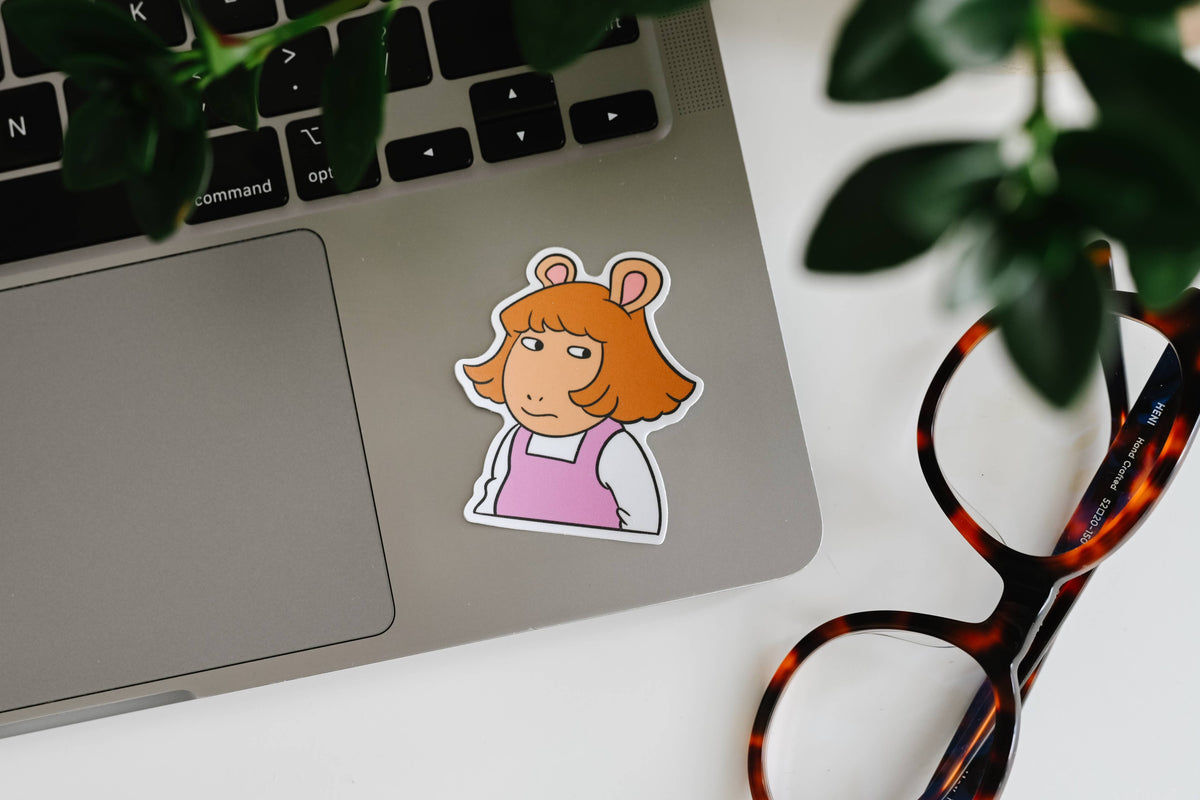 DW Side Eye - Retro 90's Pop Culture Vinyl Sticker