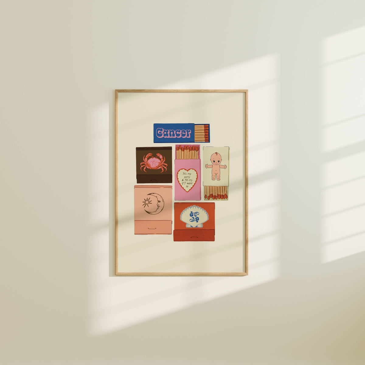 Zodiac Vintage Inspired Matchbook/Matchbox Prints: 5x7 / Aquarius