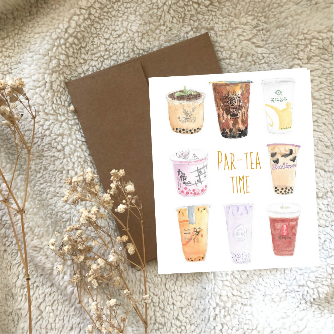 Par-Tea Time Greeting Card