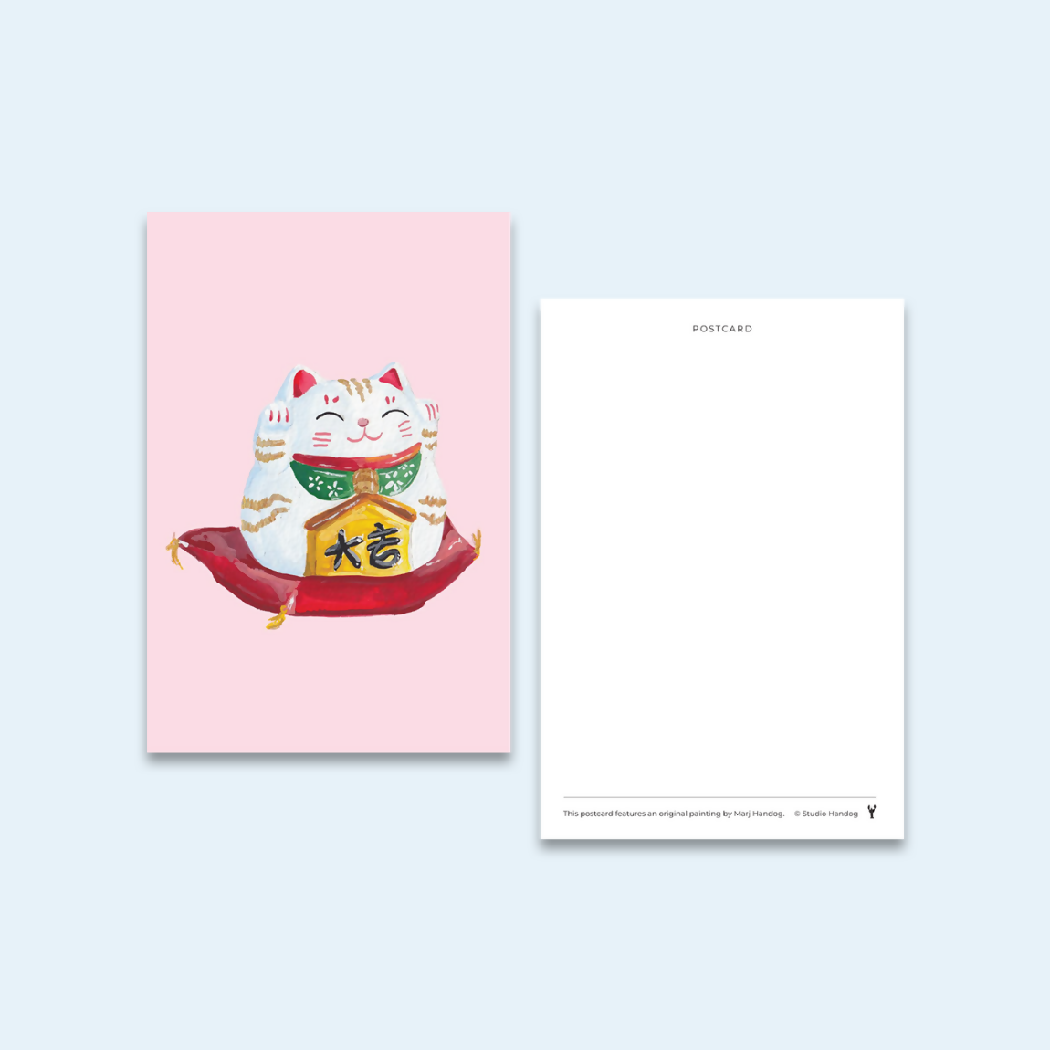 Lucky Cat Postcard