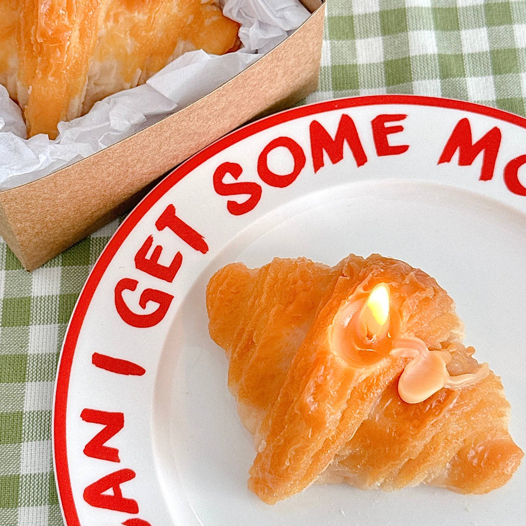 Croissant Soy Candle with a Gift Box | Bakery Candle