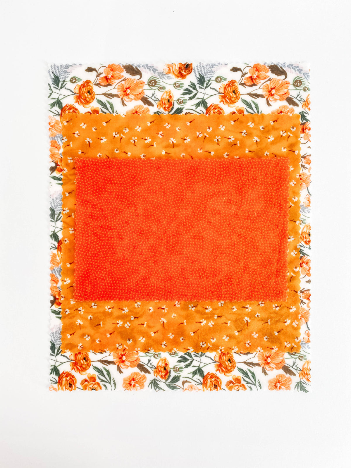 Reusable Beeswax Food Wraps: Golden Floral Set of 3: Wholesale