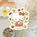 Pumpkin Spice Cat Vinyl Sticker