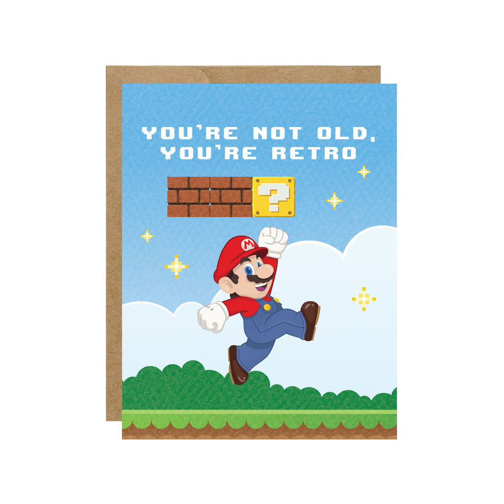 Super Retro - Video Game Pop Culture Birthday Card