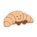 Croissant - Cozy Cafe Vinyl Sticker