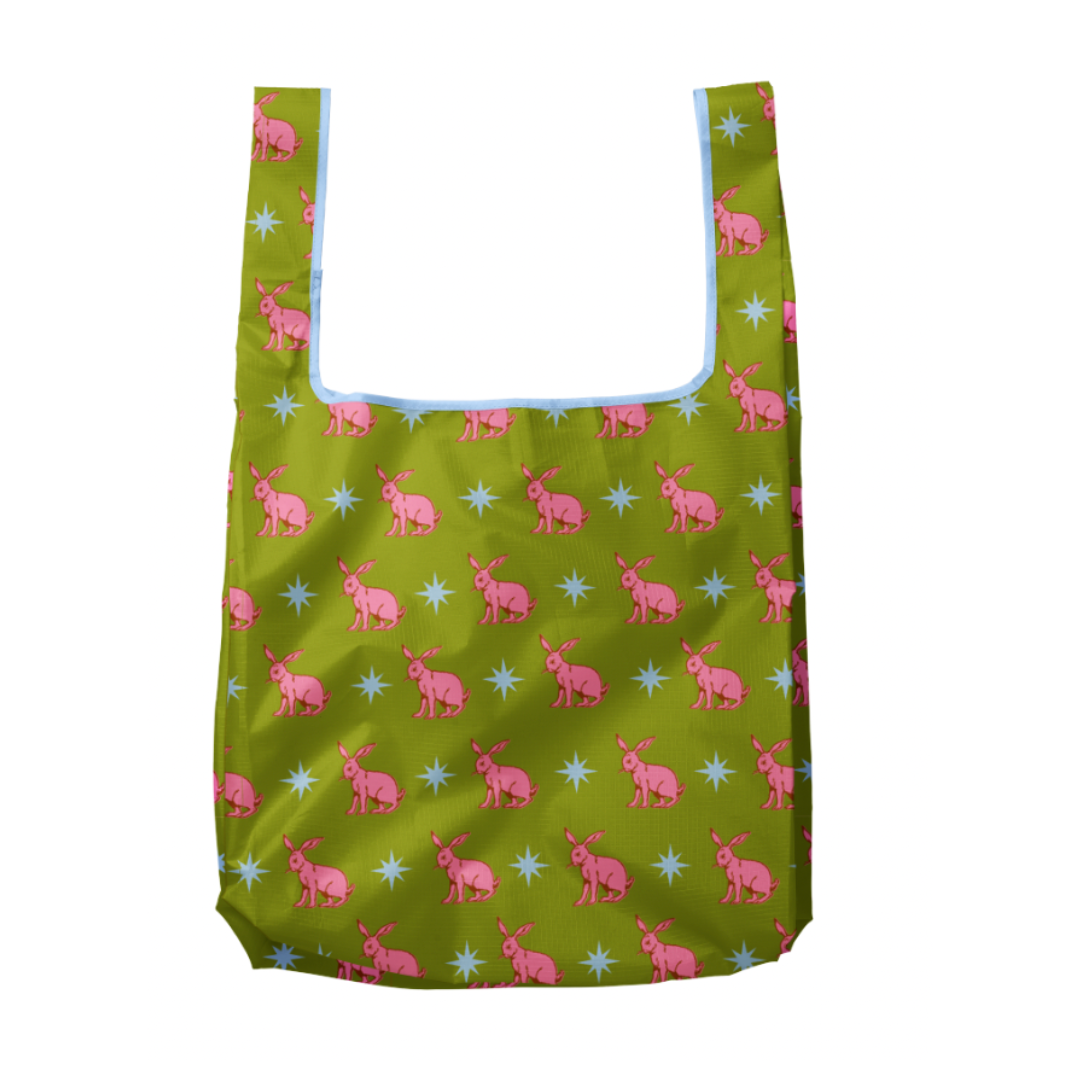 Lucky Rabbit Pattern Foldable Nylon Tote