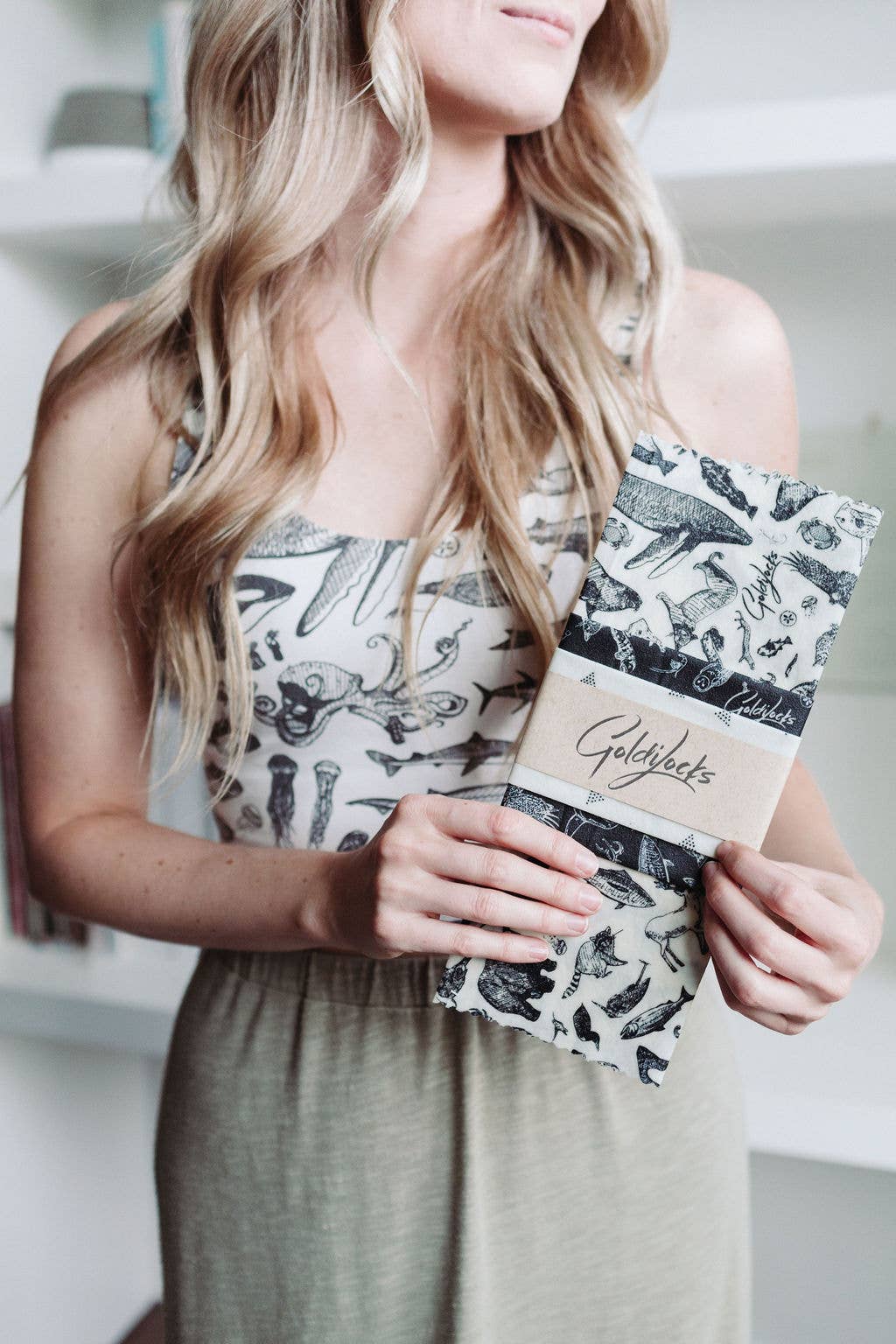 Reusable Beeswax Food Wraps: Species of Ucluelet Set of 3: Wholesale