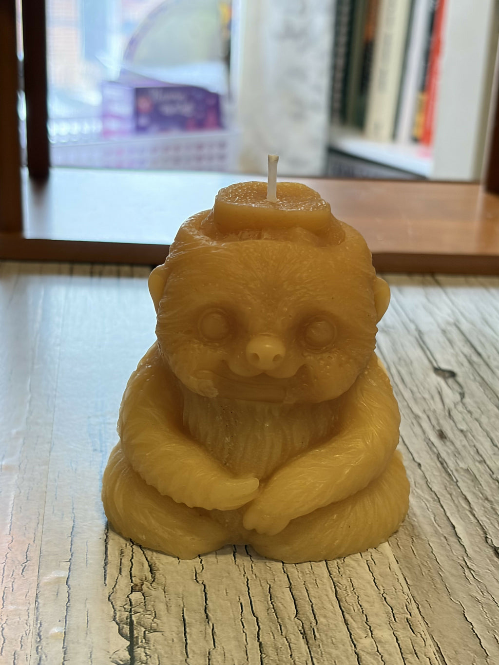 Large Sloth Pillar Candle