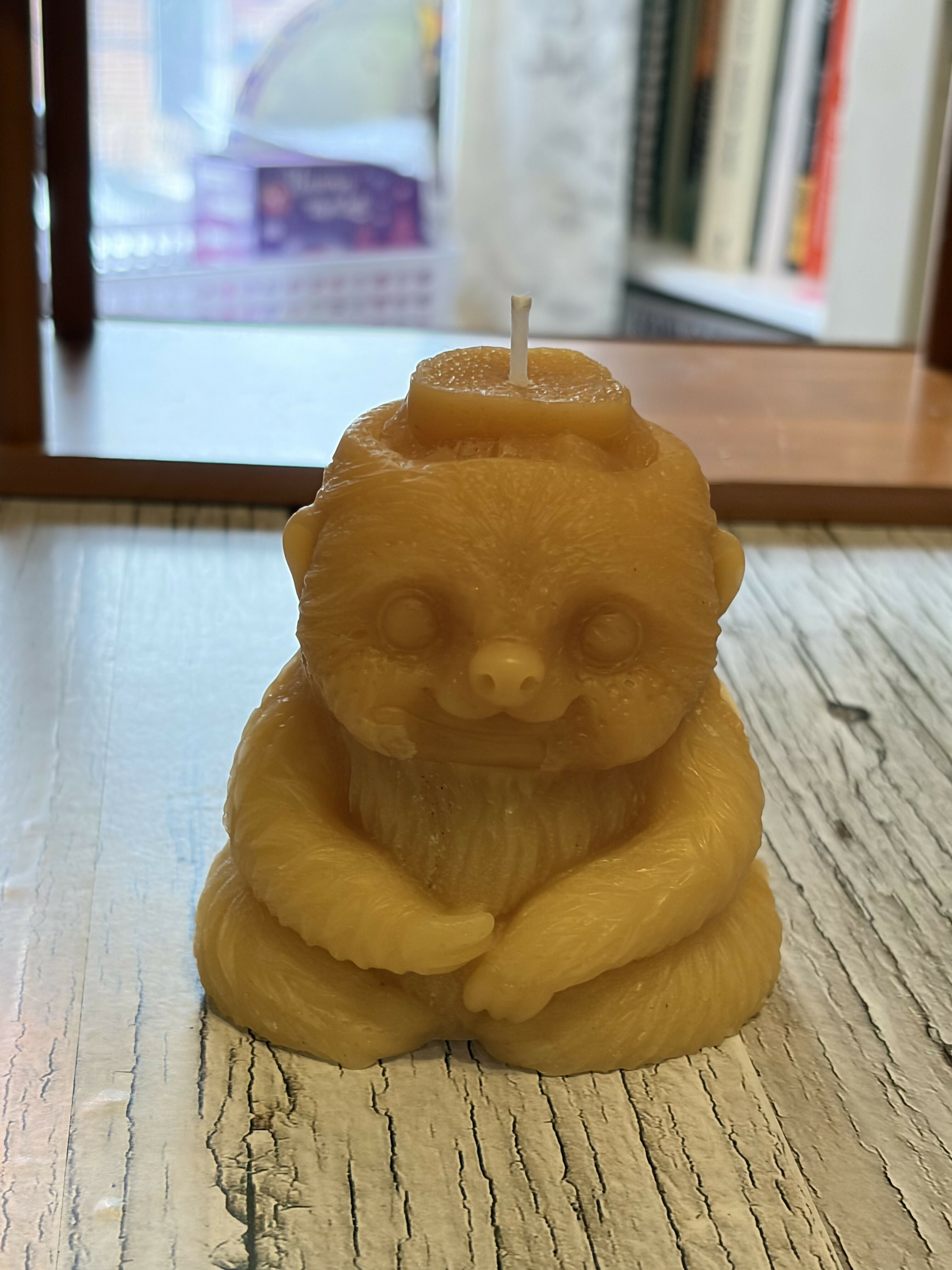 Large Sloth Pillar Candle