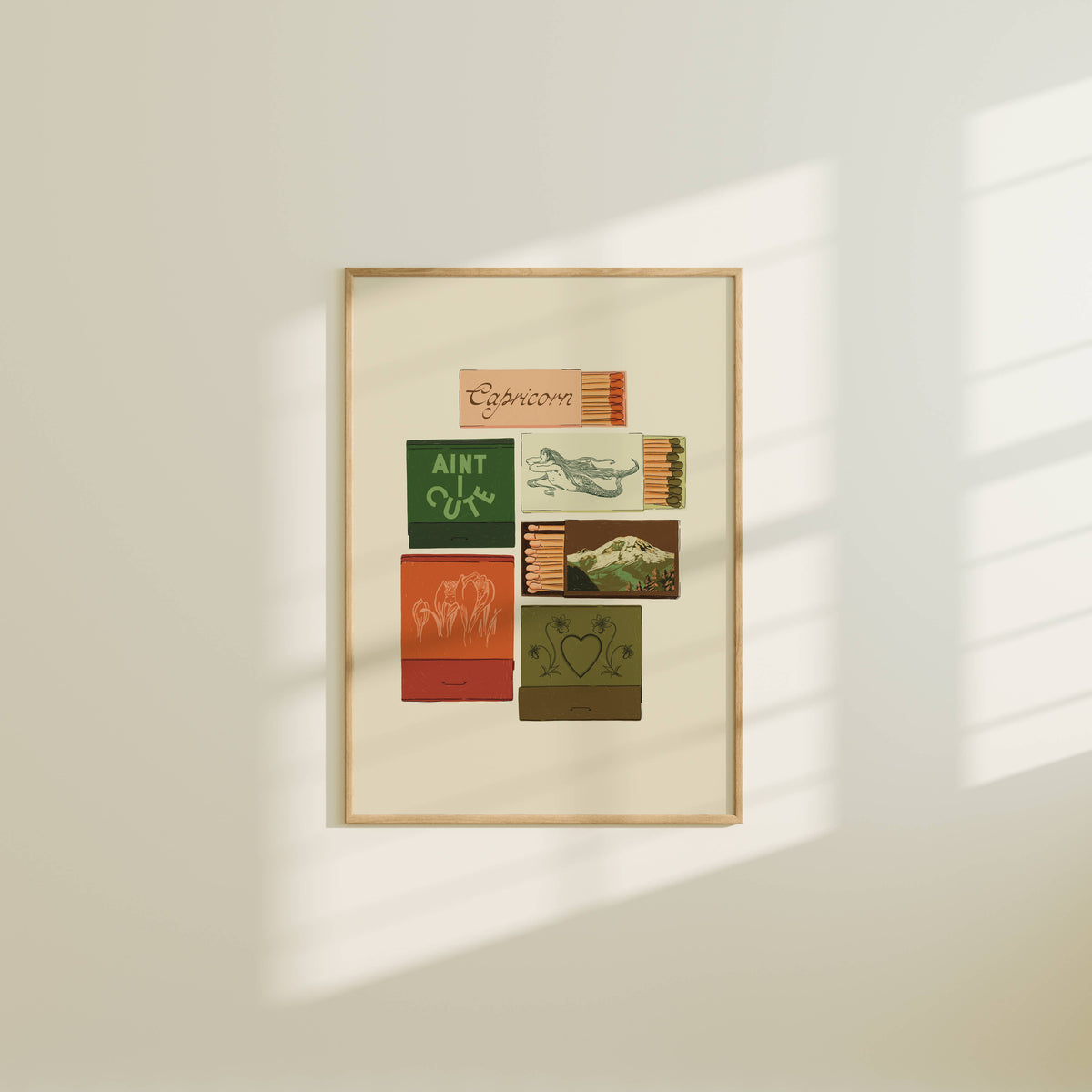 Zodiac Vintage Inspired Matchbook/Matchbox Prints: 5x7 / Sagittarius