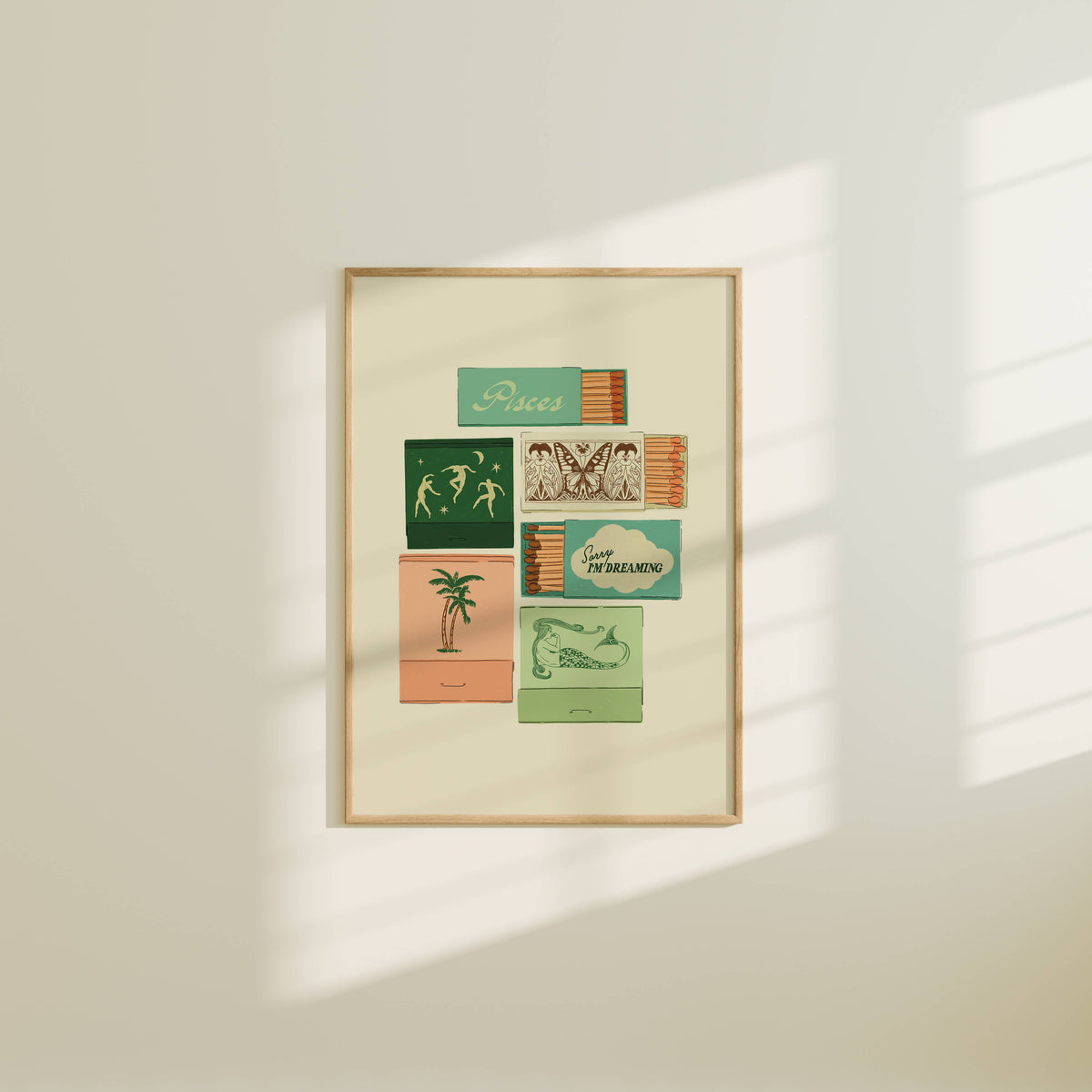 Zodiac Vintage Inspired Matchbook/Matchbox Prints: 5x7 / Virgo