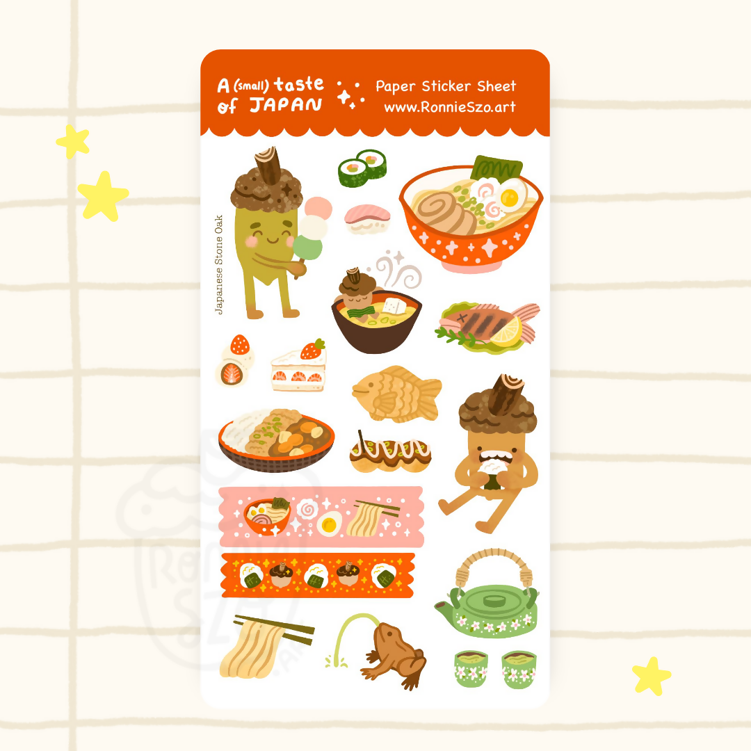 Japanese Food Sticker Sheet