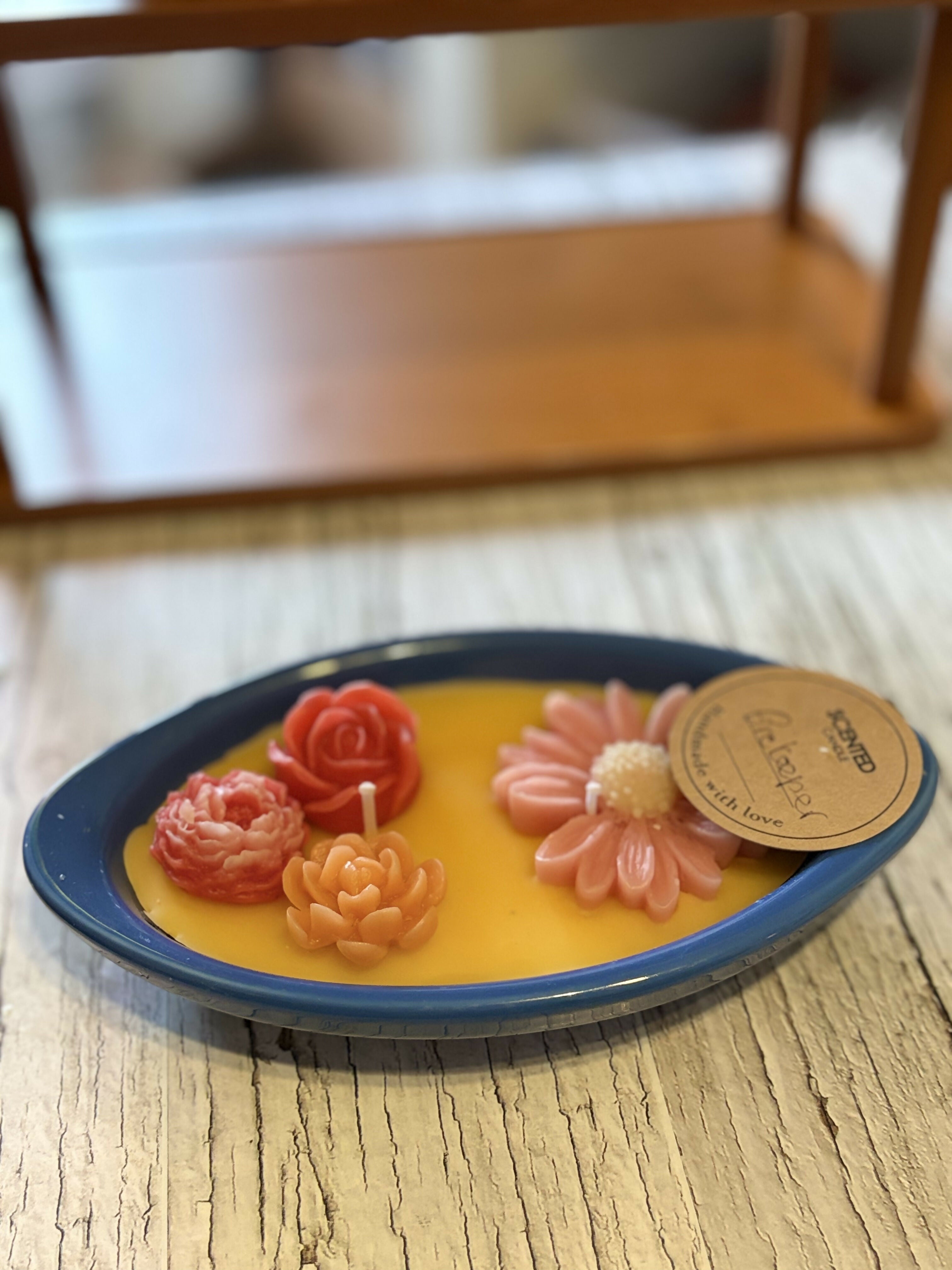 Floral Tray Candle - Fire Keeper