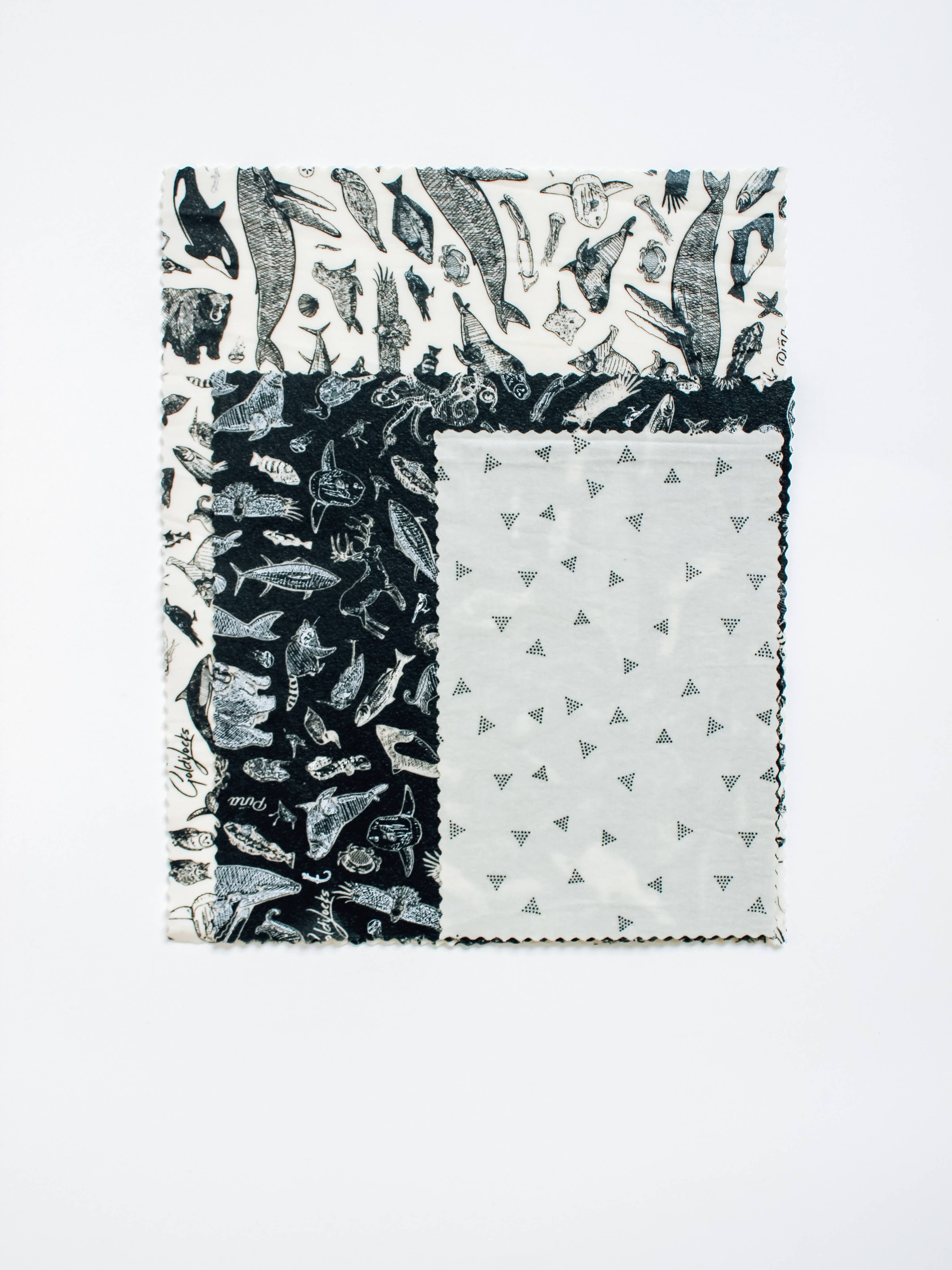 Reusable Beeswax Food Wraps: Species of Ucluelet Set of 3: Wholesale