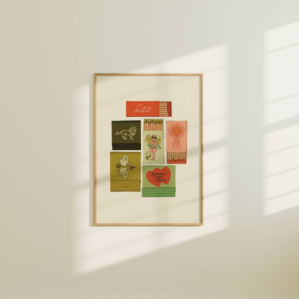 Zodiac Vintage Inspired Matchbook/Matchbox Prints: 5x7 / Aries