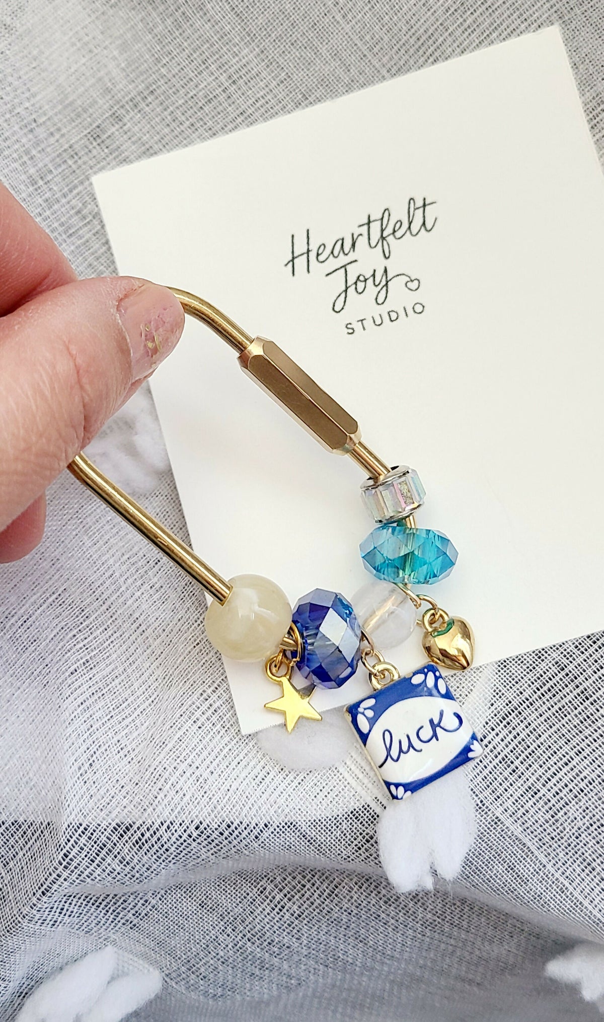 Luck Brass Screw Lock Bag Charm