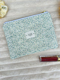 Handmade Quilted Zipper Pouch - Mayflowers