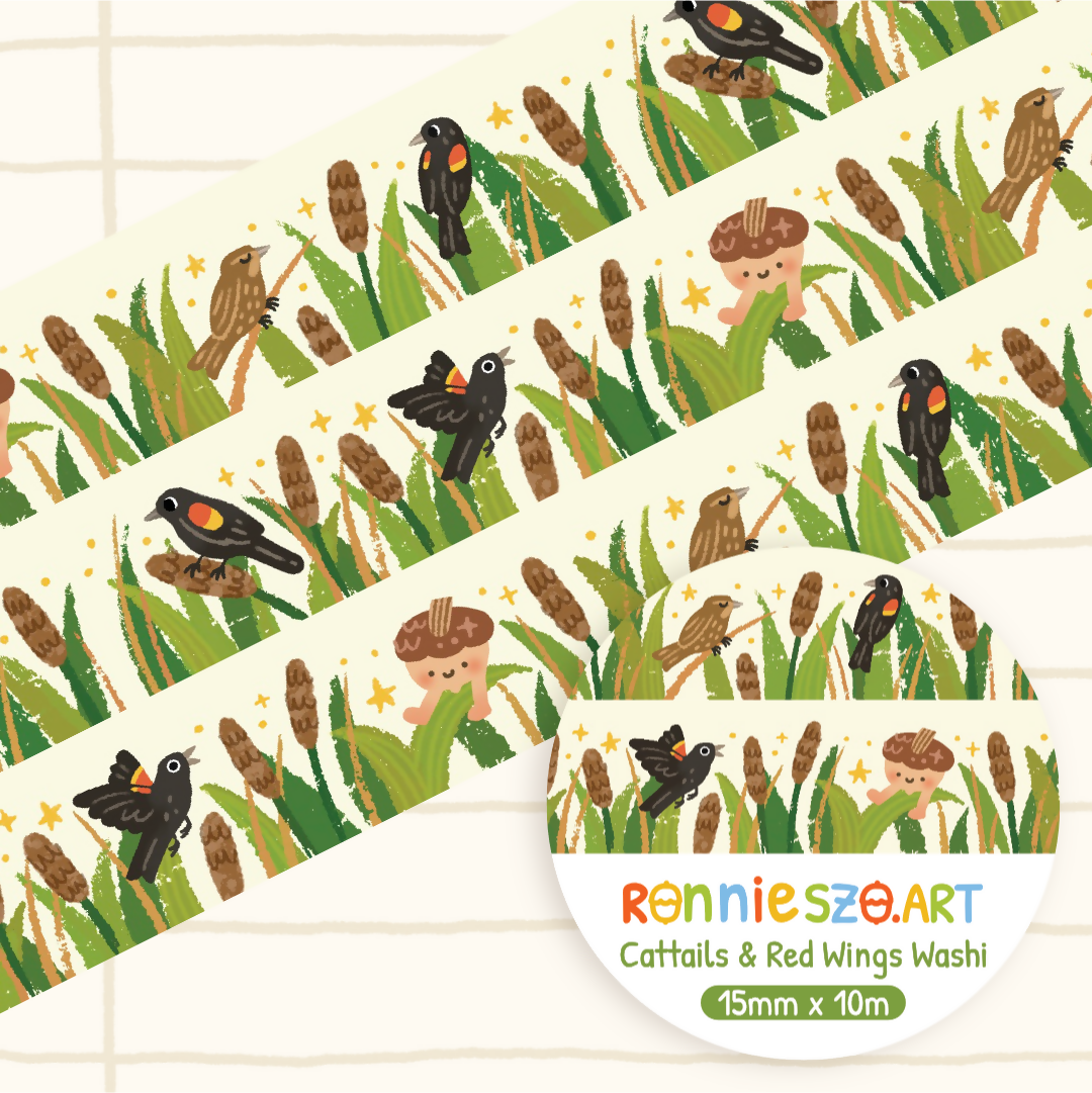 Cattails Washi Tape