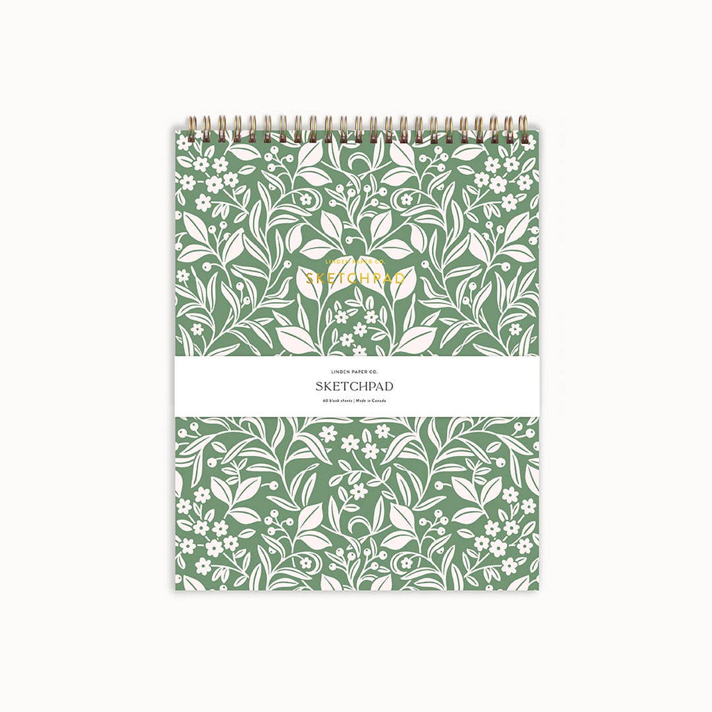 Meadowlace Sketchpad | Spiral Blank Notebook