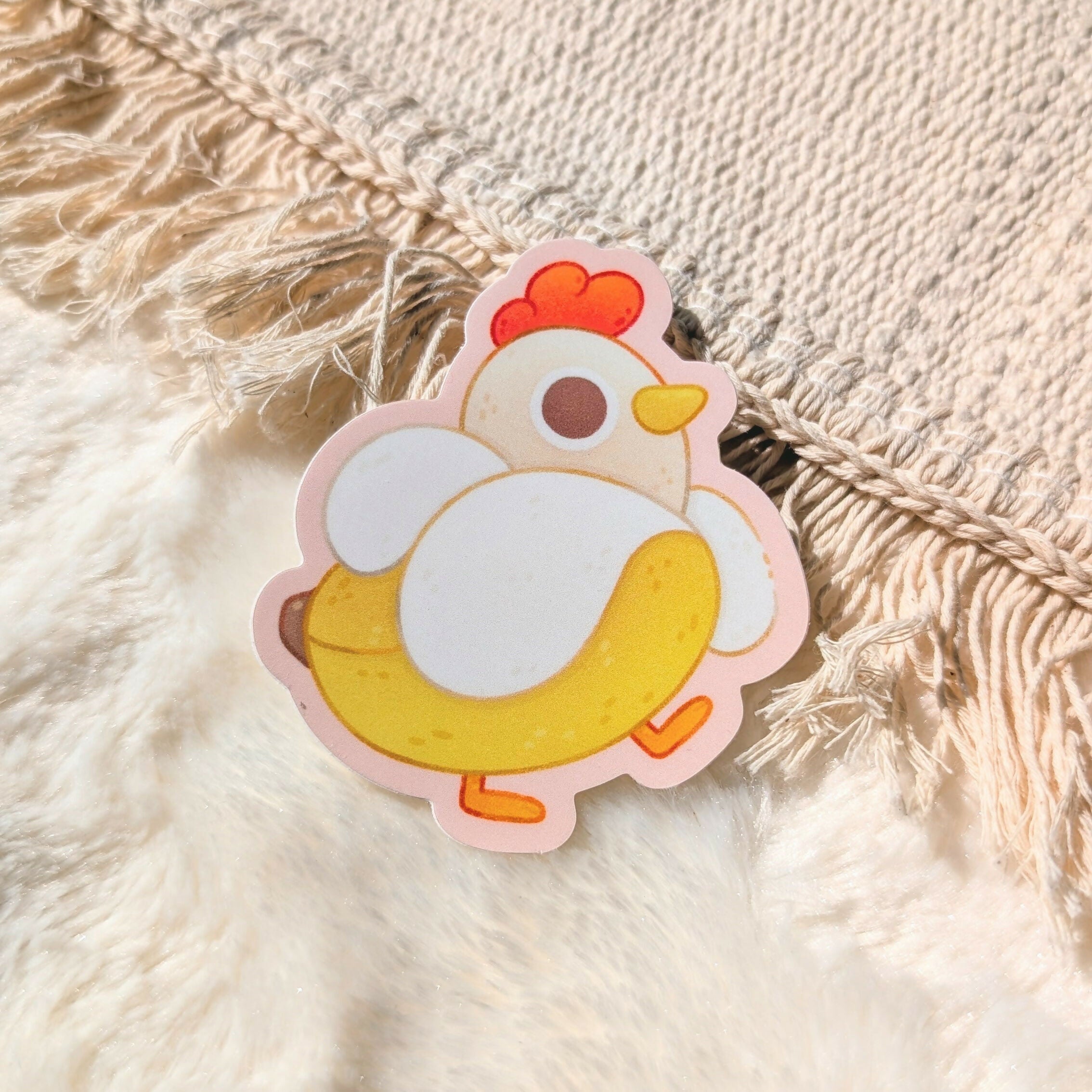 Banana Chicken Vinyl Sticker