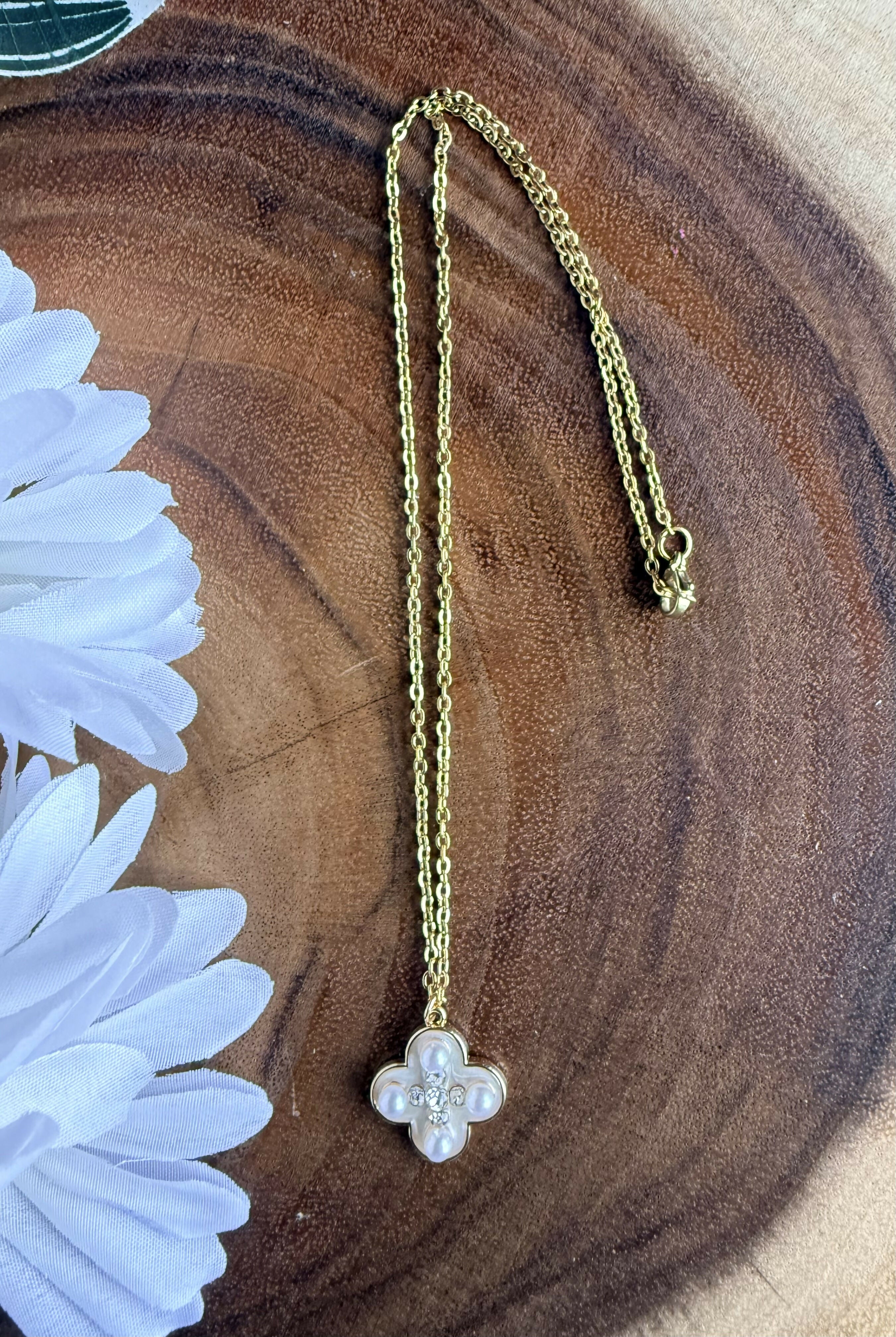 Pearl Cross Necklace