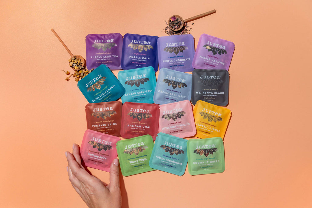 TEA SAMPLER Variety No. 1 = 5 Tea Blends in 25 Mini Pouches