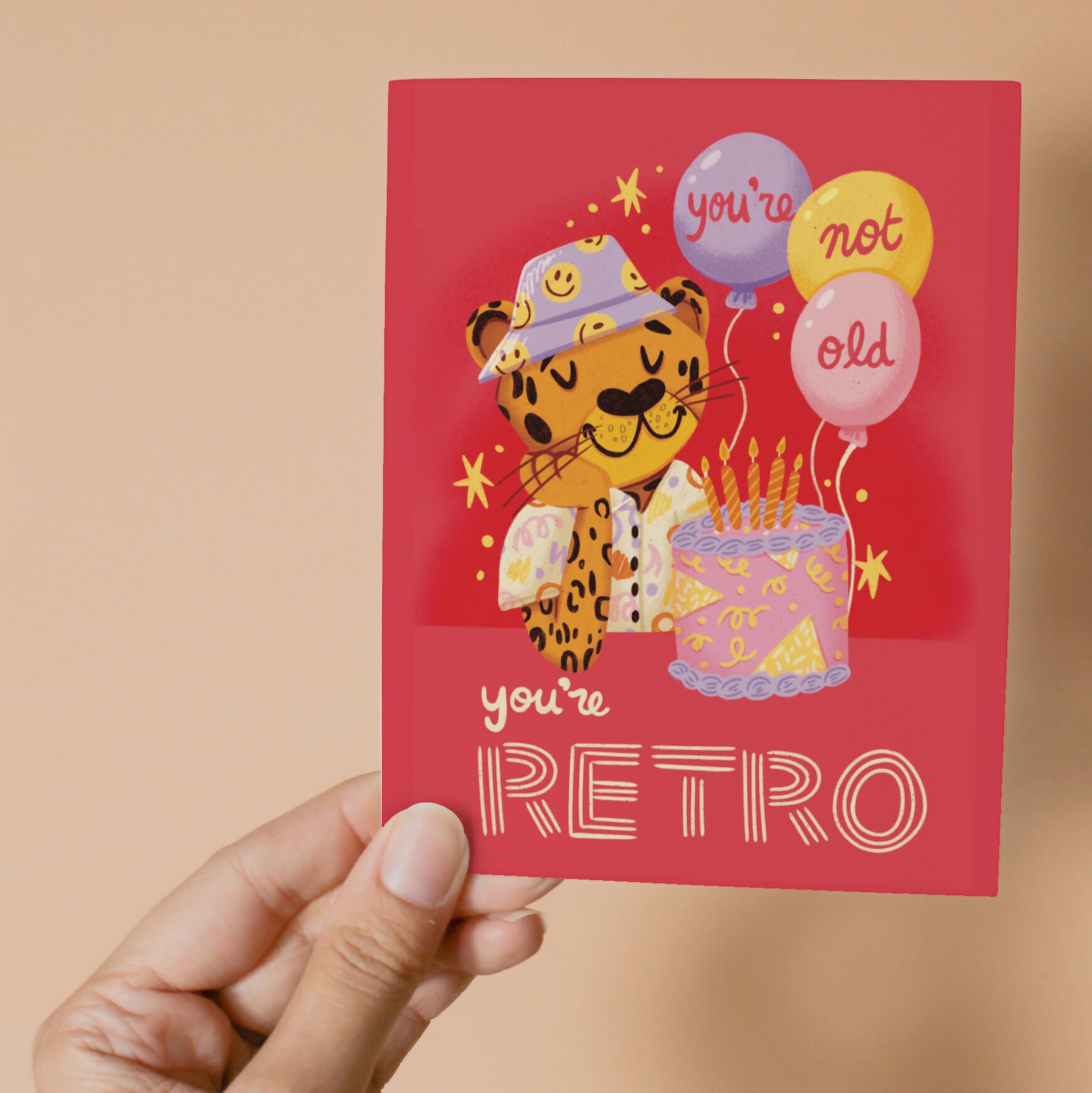 You're Not Old, You're Retro Birthday Card