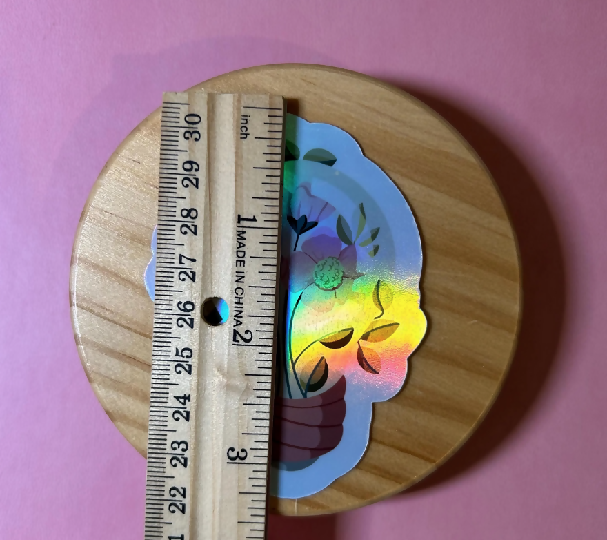 🚨LIMITED STOCK🚨 HOLOGRAPHIC Floral Light Bulb Sticker