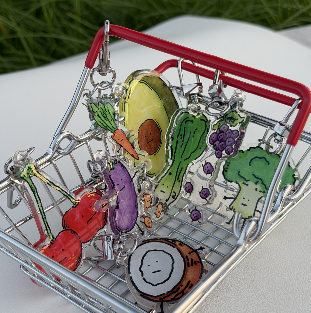 Broccoli Keychain