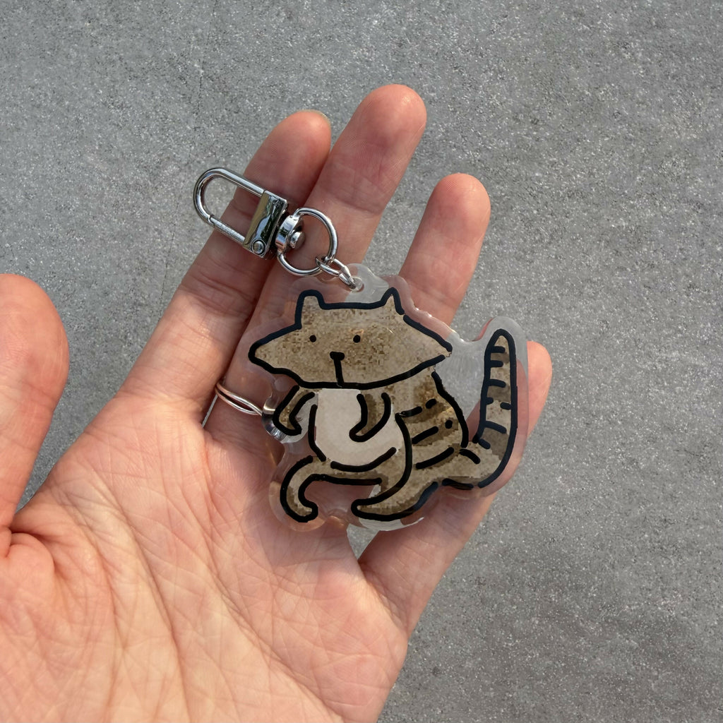 Raccoon Keychain