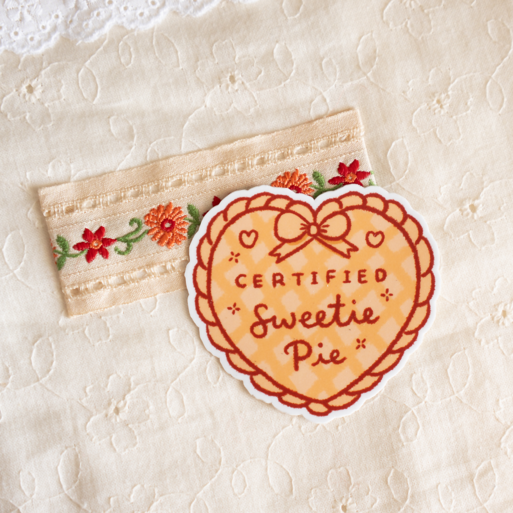 Certified Sweetie Pie Die Cut Sticker